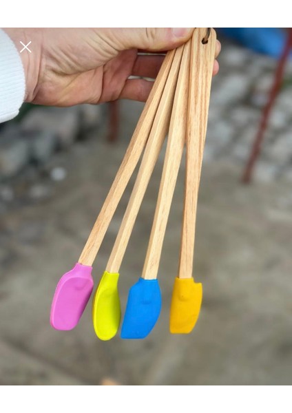 Silikon Mini 4lü Kaşık Seti