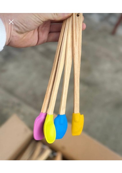 Silikon Mini 4lü Kaşık Seti