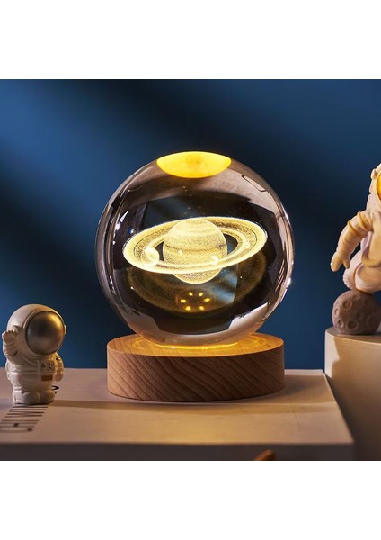 Parlayan Kristal Küre Gece Işığı Sıcak Işık Uyku Sıcak Renk Gece Işığı (Yurt Dışından)