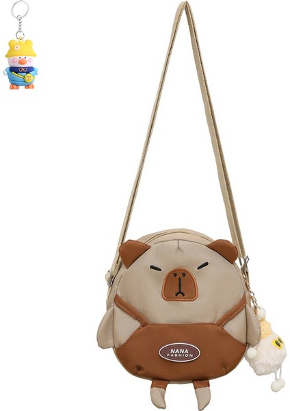 Crossbody Çanta Sevimli Karikatür Kız Omuz Çantası Ortaokul Öğrencisi Tek Omuz Crossbody Küçük Çanta (Yurt Dışından)