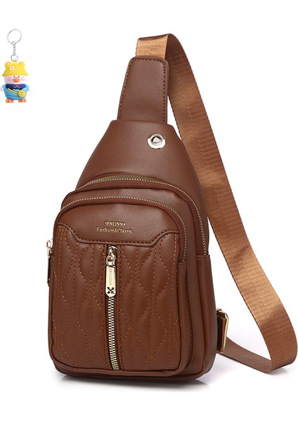 Bayan Göğüs Çantası Moda Spor Çok Yönlü Mini Crossbody Çantası Bayan Bel Çantası Çantası (Yurt Dışından)