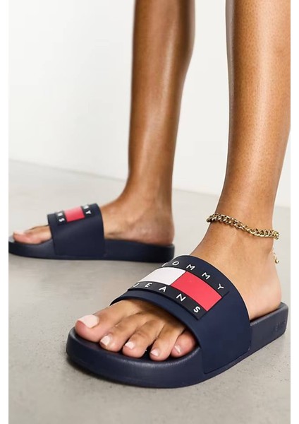 Flag Pool Women's Slide Ess Navy Kadın Plaj Terliği Lacivert