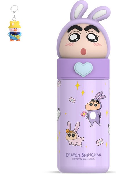 Crayon Shin-Chan Sevimli Çocuk Termos Bardağı 316 Paslanmaz Çelik Bardak Öğrenci Okulu Taşınabilir Su Bardağı (Yurt Dışından)