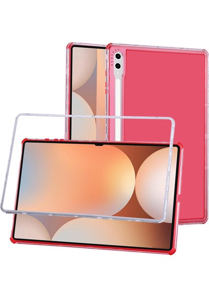Samsung Galaxy Tab S9 Ultra / S8 Ultra Şeffaf Kılıf 3'ü 1 Arada Pc + Tpu Darbeye Dayanıklı Tablet Kapağı (Yurt Dışından)