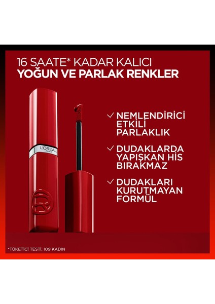 Infaillible Laque Resistance Likit Parlak Ruj - 550 Noir Cherry