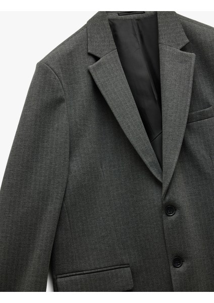 Viskon Karışımlı Uzun Kollu Blazer Ceket modelleri