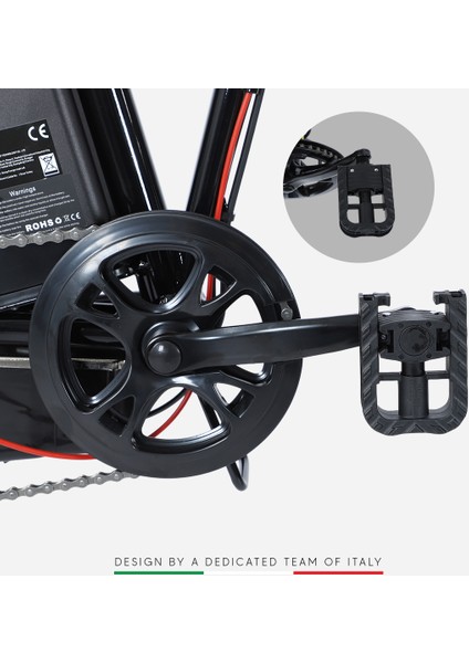 Strada Cycles E-Bro Hidrolik Disk Fat Bike Katlanabilir 20 Jant Elektrikli Bisiklet