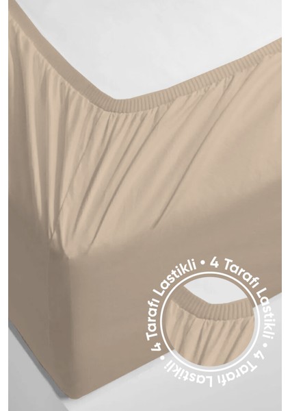 Penye Lastikli Çarşaf Pamuklu Jersey Tek Kişilik 100X200CM Bordo