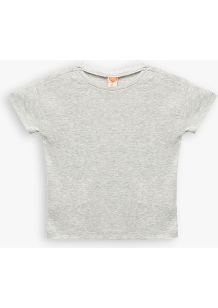 Pamuklu Kısa Kollu Bisiklet Yaka 3'lü Basic Tişört Seti fırsatları