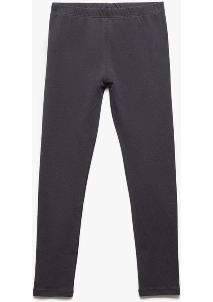 Pamuklu Beli Lastikli 2'li Basic Uzun Tayt Seti fiyatları