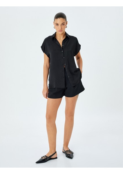 Klasik Yaka Düğmeli Kolsuz Gömlek fiyatları