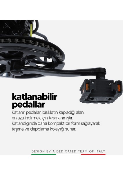 Strada Cycles E-Bro Hidrolik Disk Fat Bike Katlanabilir 20 Jant Elektrikli Bisiklet