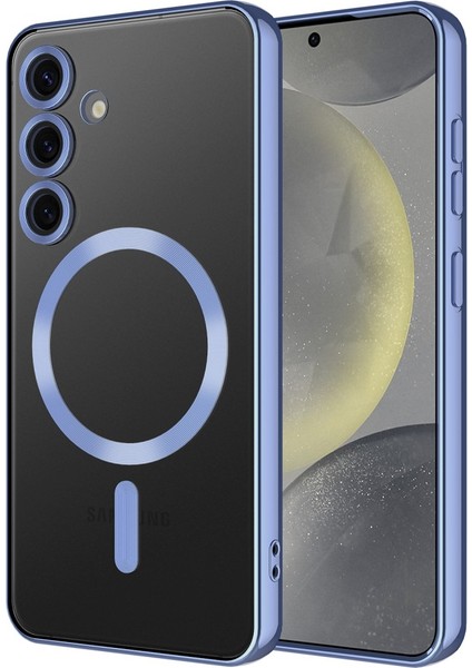 Samsung Galaxy A16 Kılıf Magsafe Kamera Lensli Korumalı Şeffaf Silikon Kapak