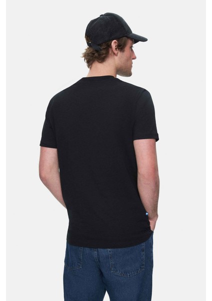 Harper Gök Mavi Bisiklet Yaka Nakışlı Standard Fit Erkek Tshirt fırsatları