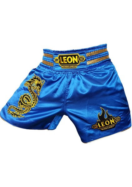 Leon Dragon Muay Thai Ve Kick Boks Şortu Mavi Byl1004bl