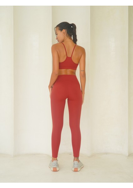 Fold Bilek Hizasında Bordo Tayt modelleri