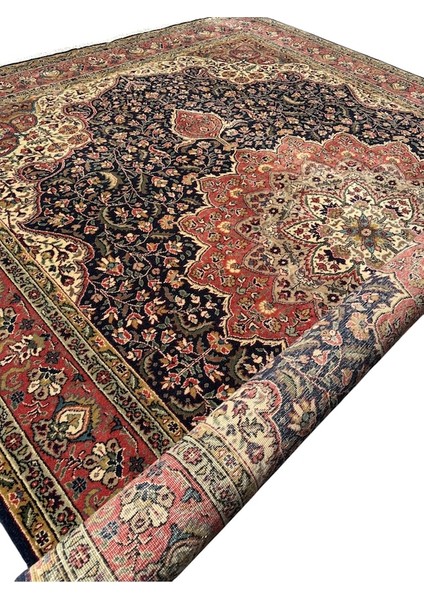 El Dokuma Sıfır Ladik Halısı 213 x 310 Lacivert %100 Yün Halısı