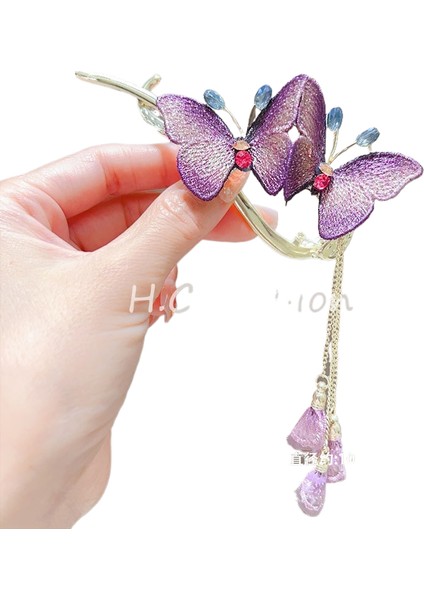 Bükülmüş Klips Başın Arkası Plaka Saç Tek Klips Toka (Yurt Dışından)