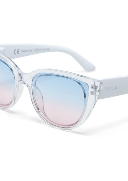 Silvia Blue/Pink Degrade Kadın Güneş Gözlüğü fırsatları