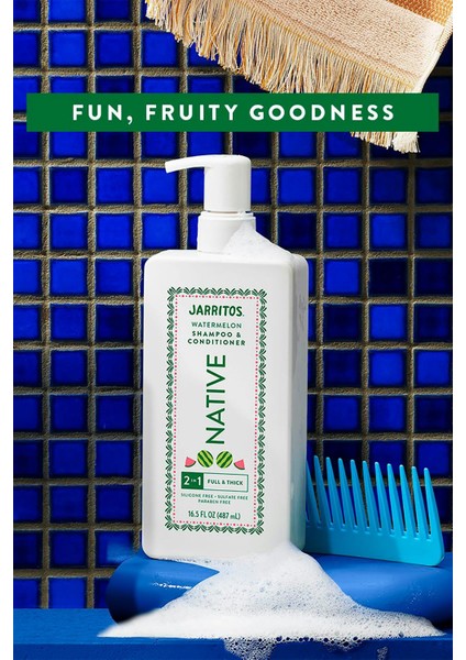 Jarritos Watermelon 2’si 1 Arada Şampuan ve Saç Kremi 487 ml