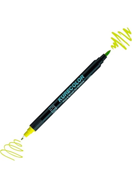 Mangaka Fine&brush Yellow Green 125 Kalem CNKC-2200