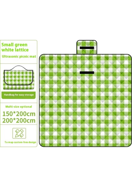 Ultrasonik Piknik Mat Kalınlaşmış Pamuk Su Geçirmez Moistureproof Plaj Mat Piknik Bezi (Yurt Dışından)