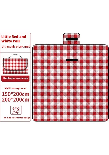Ultrasonik Piknik Mat Kalınlaşmış Pamuk Su Geçirmez Moistureproof Plaj Mat Piknik Bezi (Yurt Dışından)