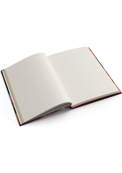 Müzik Dinleyen Kedi Tasarımlı Çizgili Not Defteri – 13x21cm Sert Kapak 192 Sayfa fırsatları