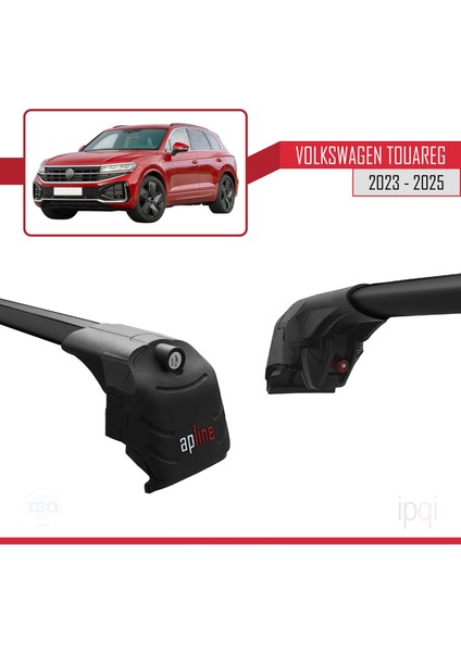 Vw Touareg 2023 ve Sonrası ile Uyumlu Ace-2 Model Ara Atkı Tavan Barı Siyah 2 Adet