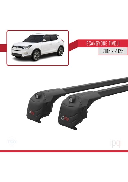 Ssangyong Tivoli 2015 ve Sonrası ile Uyumlu Ace-2 Ara Atkı Tavan Barı Siyah 2 Adet