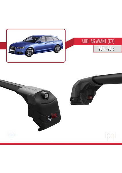 A6 (C7) Avant 2011-2018 Arası ile Uyumlu Ace-2 Ara Atkı Tavan Barı Siyah 2 Adet