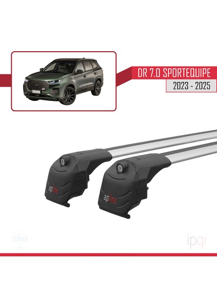 Dr 7.0 Sportequipe 7 (It) 2023 ve Sonrası ile Uyumlu Ace-2 Ara Atkı Tavan Barı Gri 2 Adet