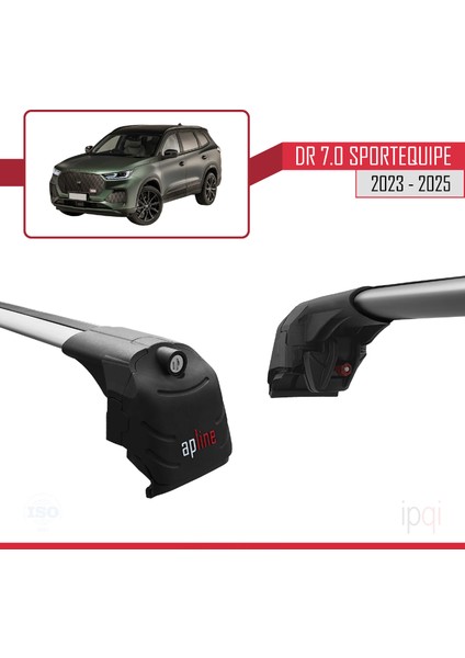 Dr 7.0 Sportequipe 7 (It) 2023 ve Sonrası ile Uyumlu Ace-2 Ara Atkı Tavan Barı Gri 2 Adet