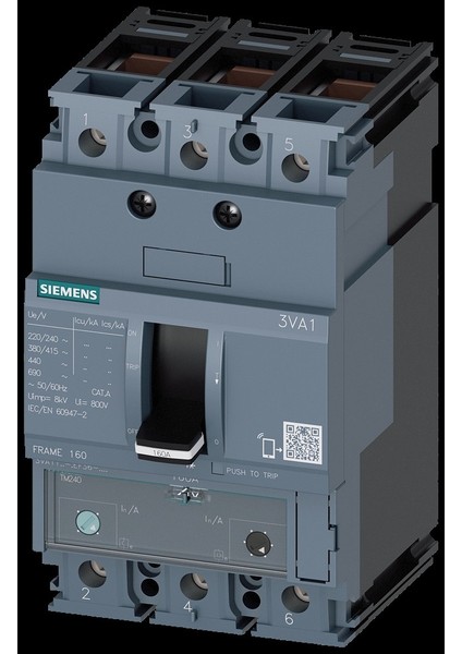 70-100A TM240 55KA 3p ŞALTER3VA1110-5EF36-0AA0,