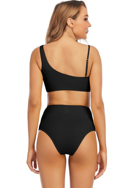 Bayanlar Yüksek Bel Bikini Sırtı Açık Mayo (Yurt Dışından)
