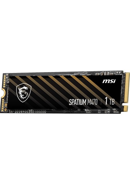 Msı SSD Spatıum M470 Pro Pcıe 4.0 Nvme M.2 1tb R:6000 W:4500