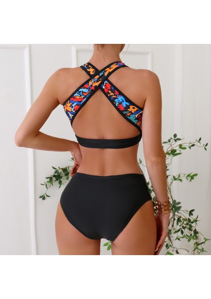 Küçük Taze Tatil Bölünmüş Bikini Üç Parçalı Set (Yurt Dışından)