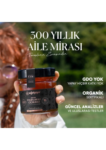 Organik Polifloralı Bal 300 gr