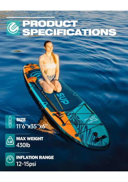 Suplimanı Supboard Paddle Board Şişme Sörf Tahtası Tam Set