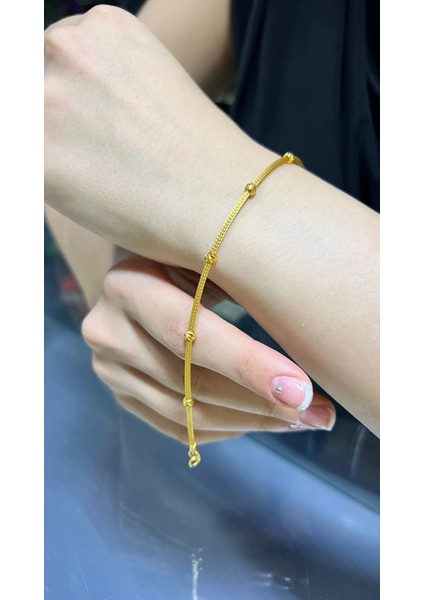 4.50 gr Italyan Dorika Toplu Künye Bileklik 22 Ayar Altın