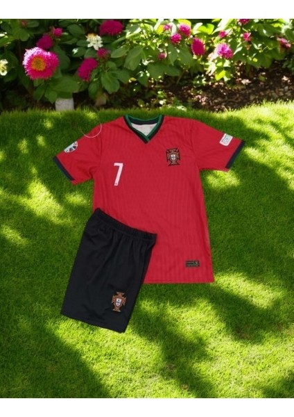 Ronaldo Portekiz Çocuk Şortlu T-Shirt