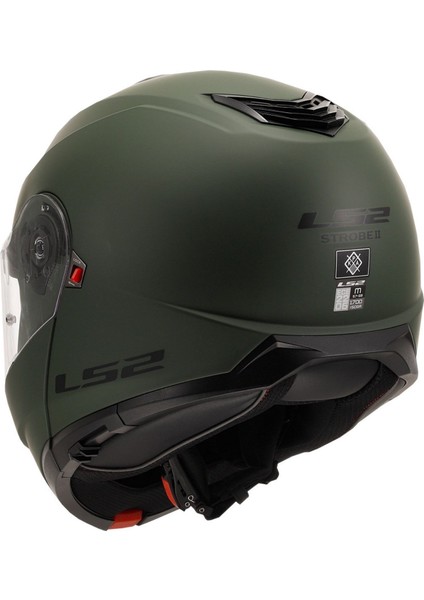 Strobe 2 Mat Yeşil Motosiklet Kask ( Xl ) Beden