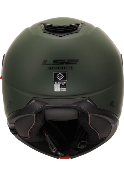 Strobe 2 Mat Yeşil Motosiklet Kask ( Xl ) Beden