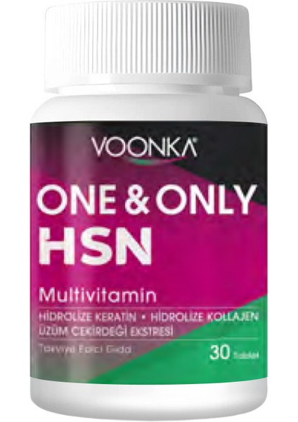One & Only Hsn Multivitamin 30 Tablet - Yeni Ambalaj