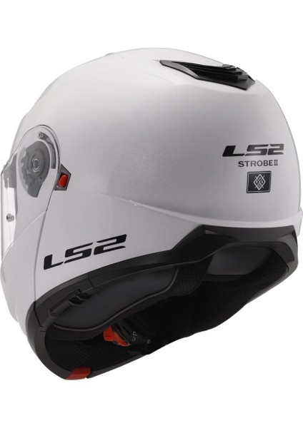Strobe 2 Beyaz Motosiklet Kask ( M ) Beden