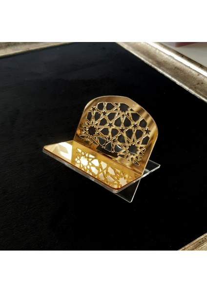 Gold Hurmalık Lokumluk Ikramlık Mini Rahle