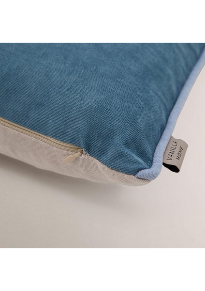 Efe Iki Renkli Biye Detaylı Kırlent Kılıfı fırsatları