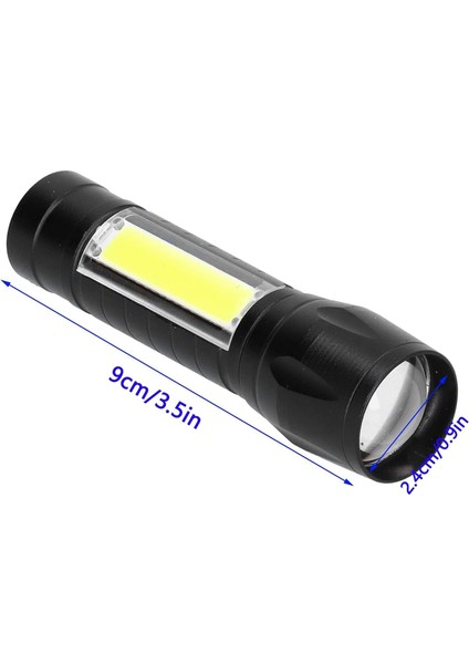 511 LED El Feneri Şarj Edilebilir Micro USB Mini El Feneri Ultra Parlak Taşınabilir Küçük Lamba Yüksek Güçlü