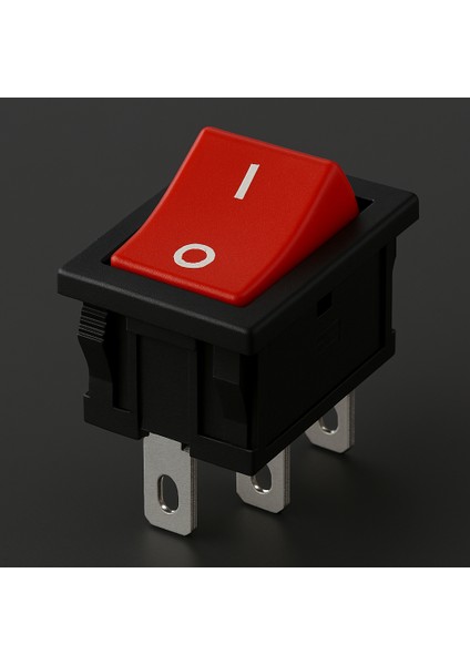 YSN 30*22MM Siyah Gövde 2no Işıklı Terminalli 0-1 Baskılı Kırmızı 25A Serisi Anahtar (30 adet) modelleri
