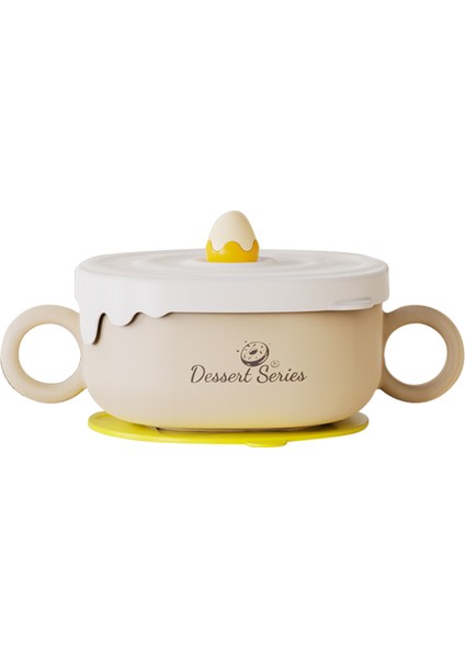 Jıayı Baby 300ML Çocuk 316 Paslanmaz Çelik Yalıtım Kasesi Bebek Maması Takviyesi Kase St (Bpa Free, Fda Sertifikası Yok)-Sarı (Yurt Dışından)